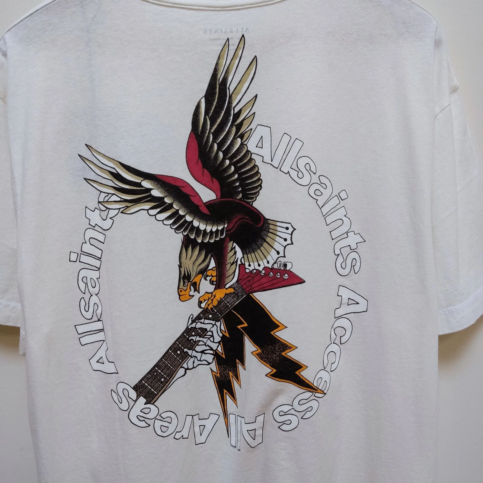 AllSaints Taille L T-Shirt Aigle Surdimensionné – photo 3